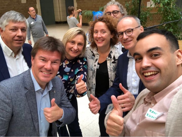 selfie met 3 ministers